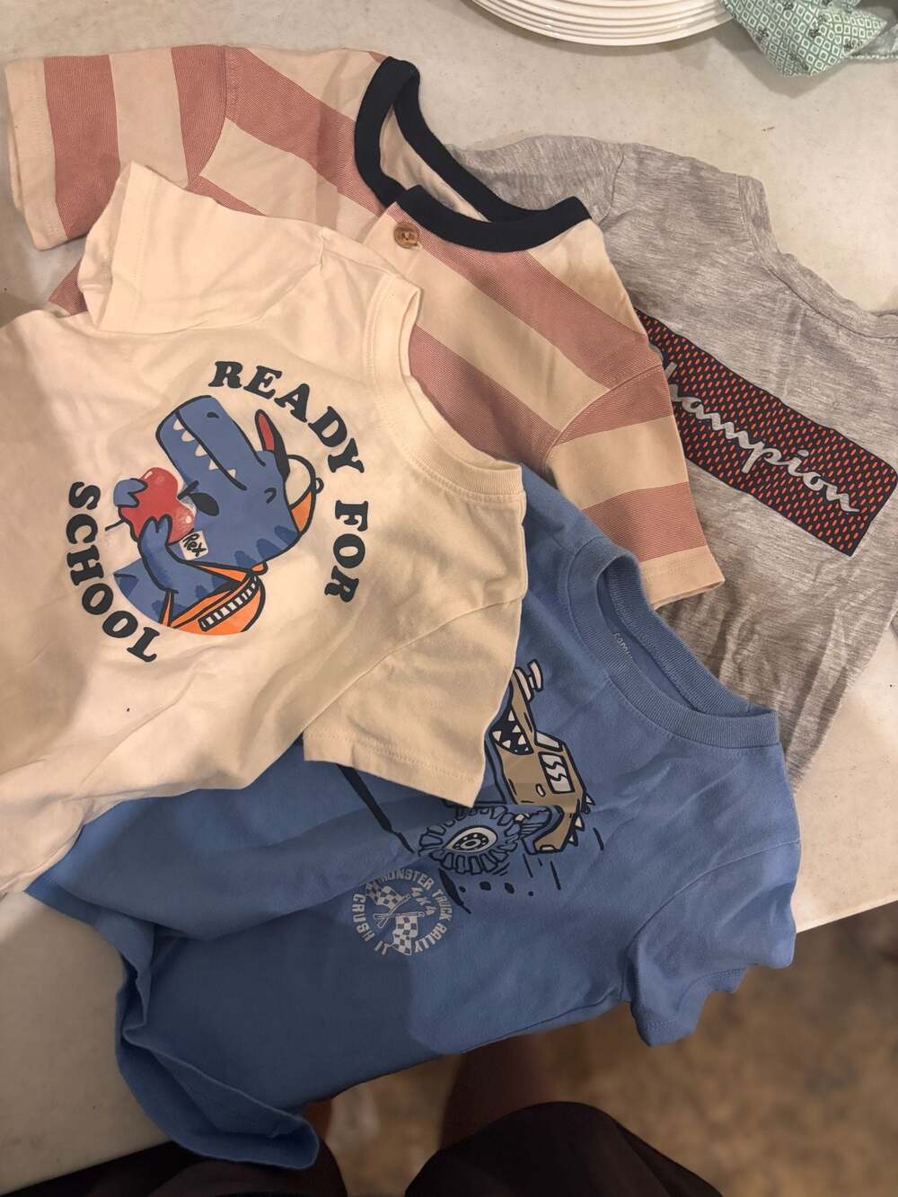 Toddler Boy Assorted Short Sleeve T-Shirts Lot - Old Navy, Garanimals, Member's